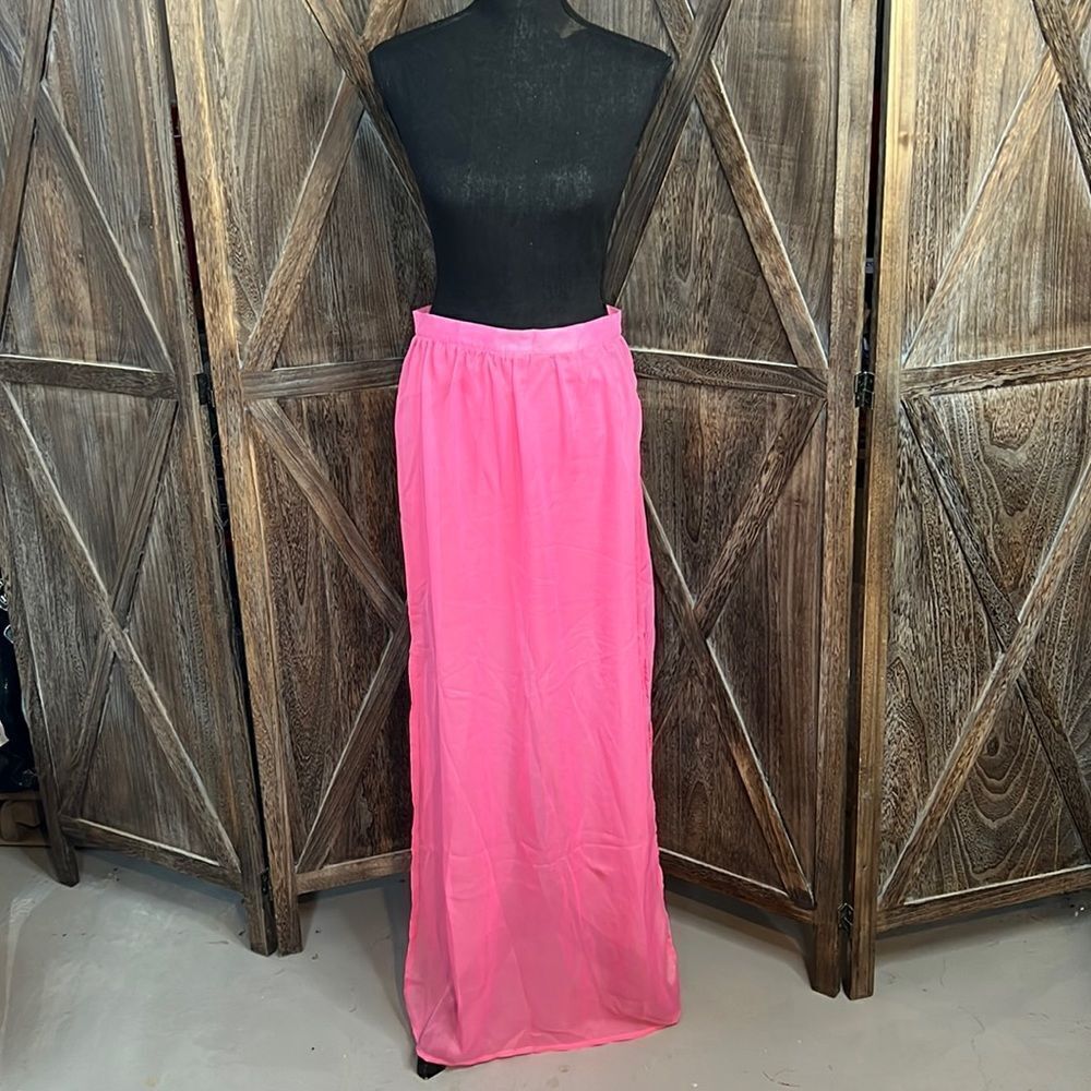 Lovely Girl Maxi Sheer skirt NWT